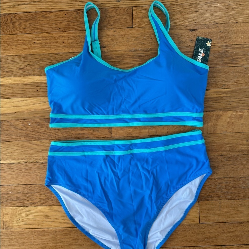NWT Blue and Aqua Bikini Set - Picture 8 of 10